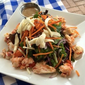 Gluten-free lobster salad from Merchants Riverhouse